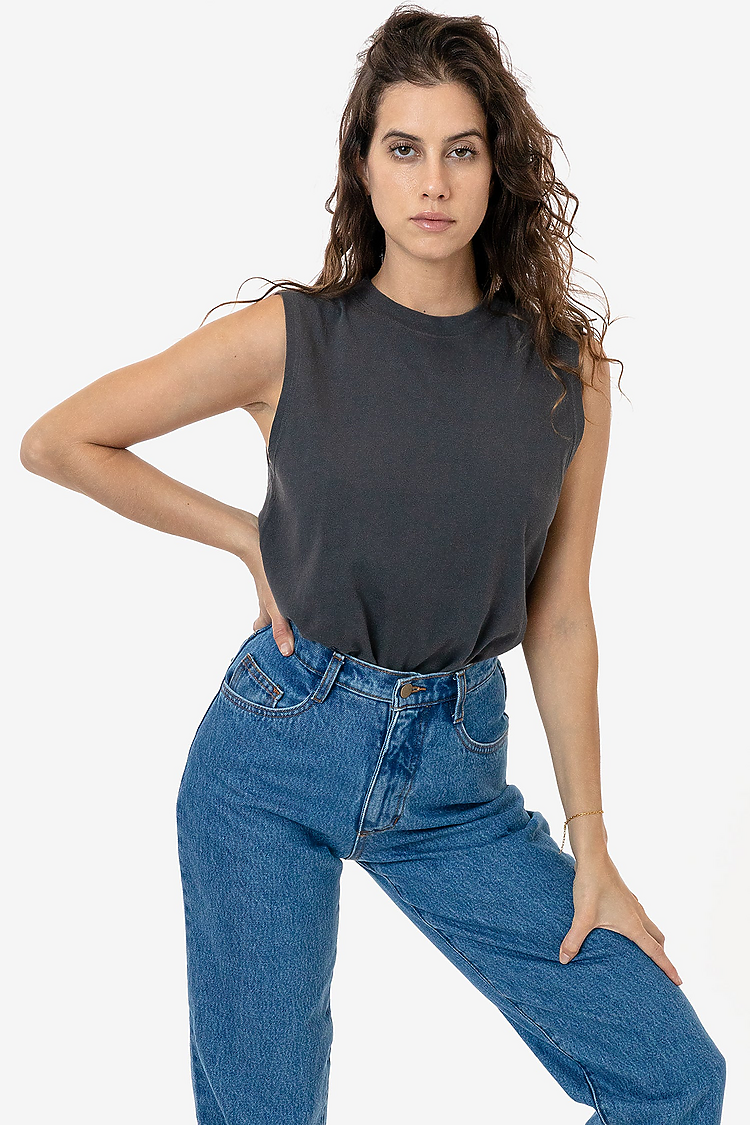 Garment Dye Muscle Tank DOLPHIN BLUE