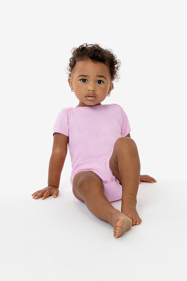 Baby Rib Infant S/S One Piece PINK