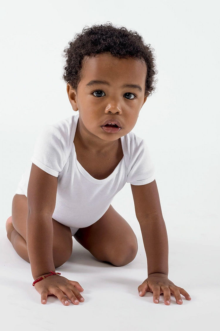 Baby Rib Infant S/S One Piece White