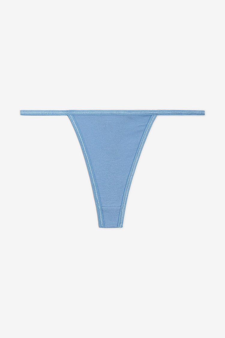 Baby Rib Thong BABY BLUE
