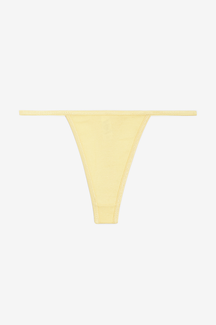 Baby Rib Thong Baby Yellow