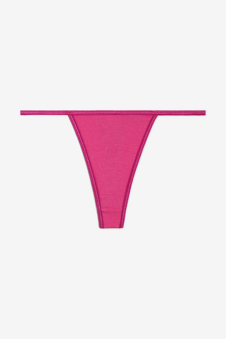 Baby Rib Thong FUCHSIA