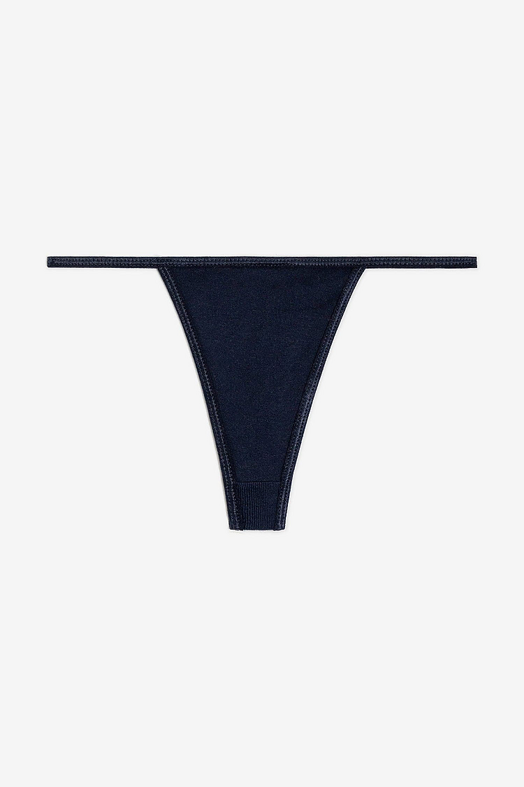 Baby Rib Thong NAVY