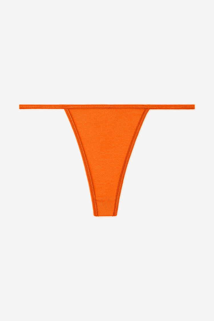 Baby Rib Thong ORANGE