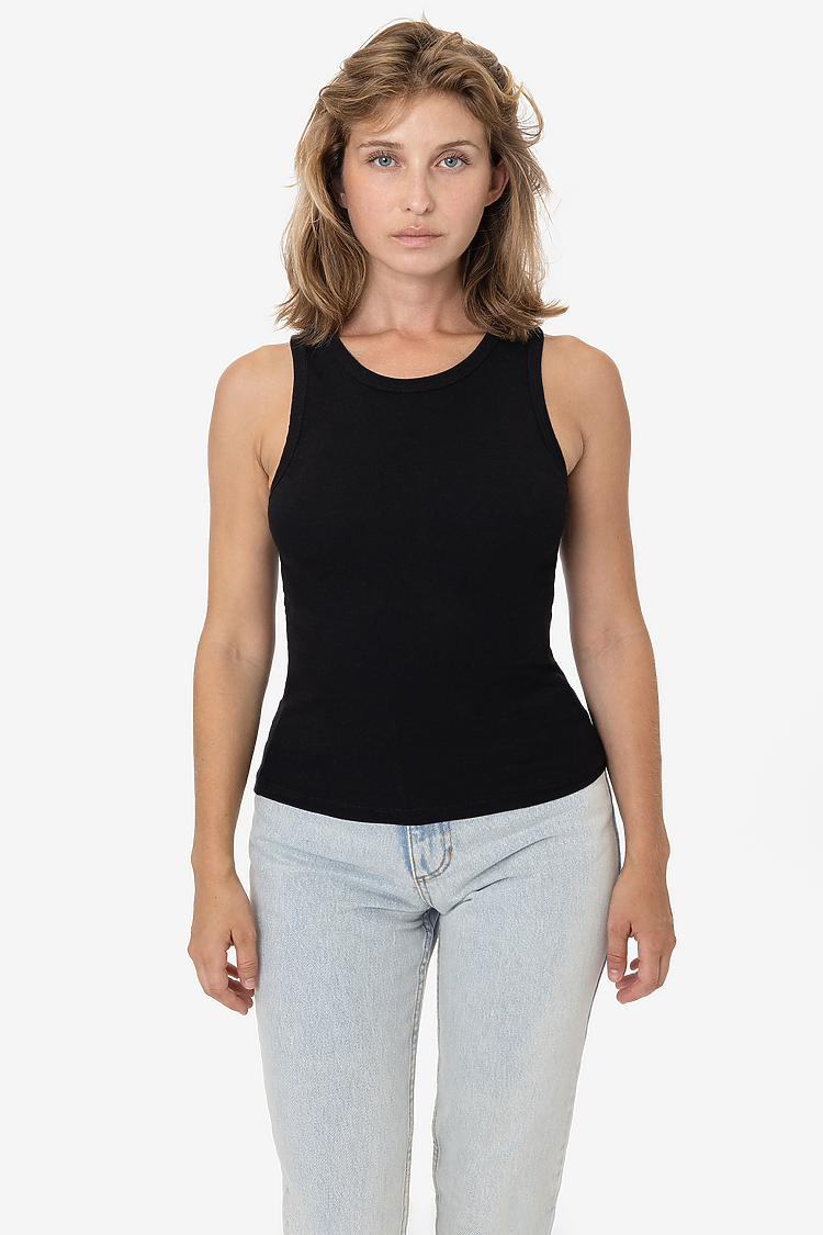 Baby Rib Tank Top Black