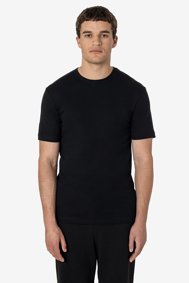 Unisex Baby Rib Fitted T-Shirt Black