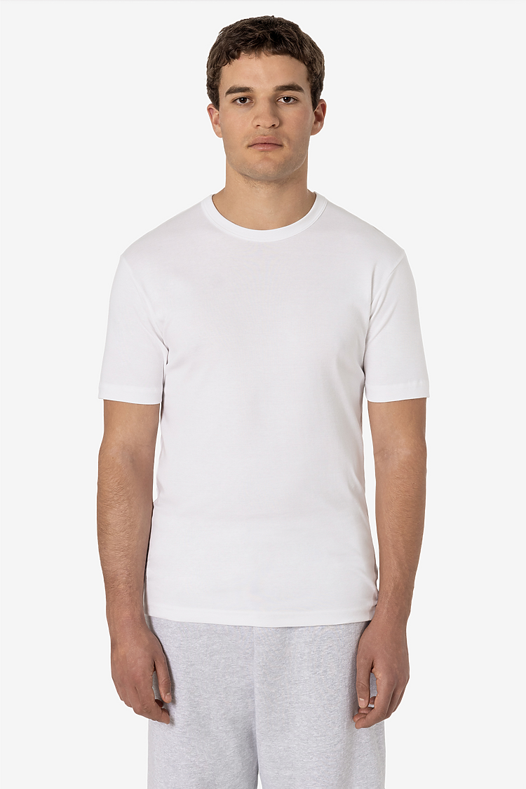 Unisex Baby Rib Fitted T-Shirt White