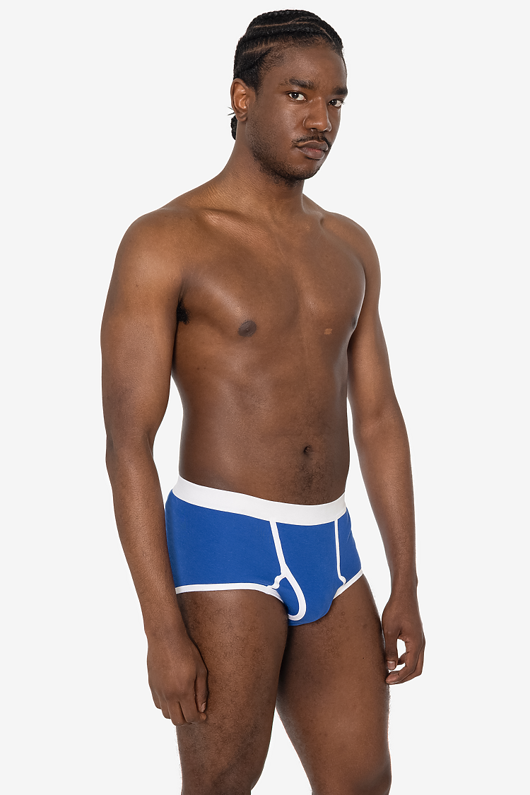 Baby Rib Brief Royal/White