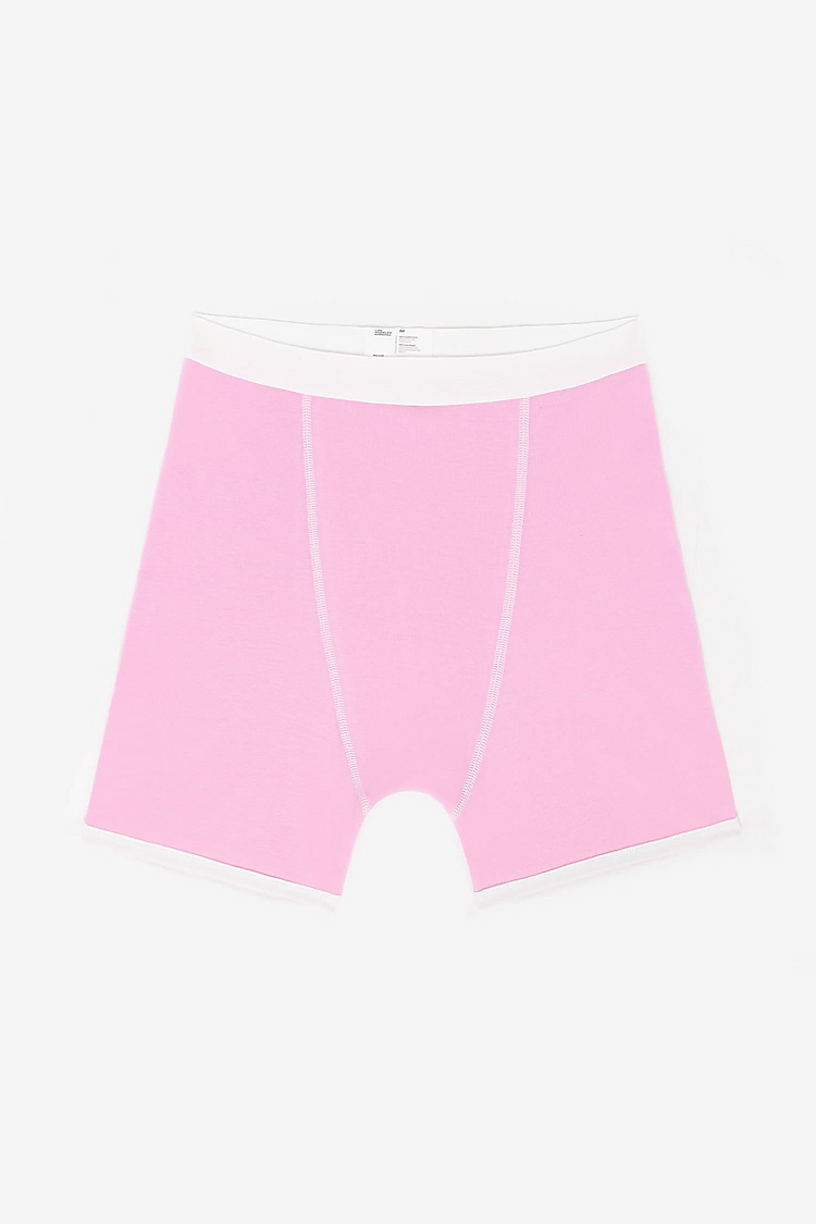 Baby Rib Boxer Brief Baby Pink