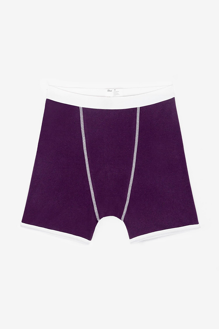 Baby Rib Boxer Brief Eggplant