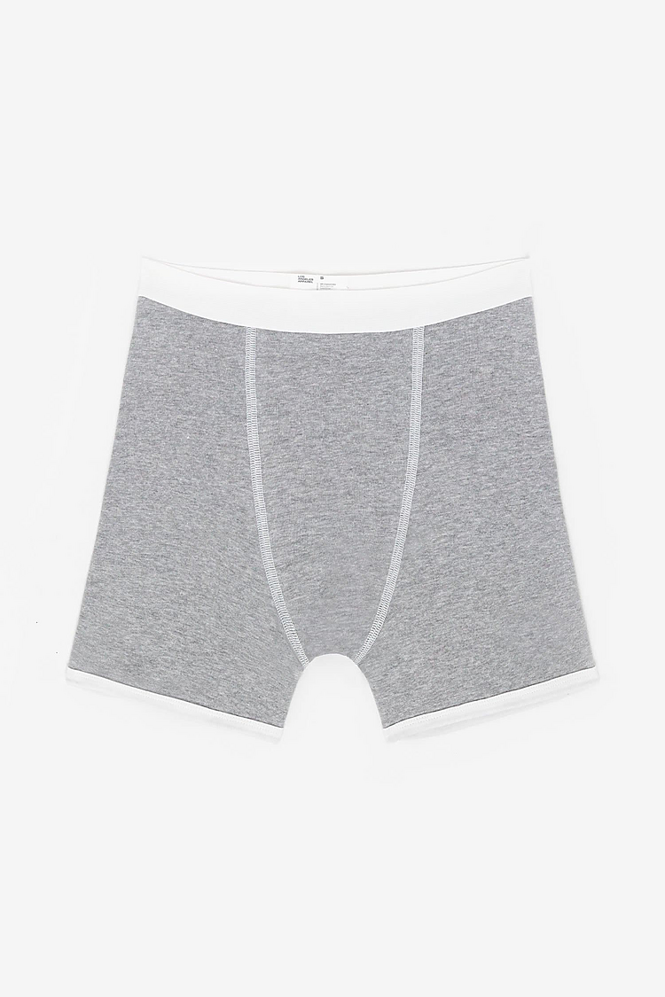 Baby Rib Boxer Brief HEATHER GREY