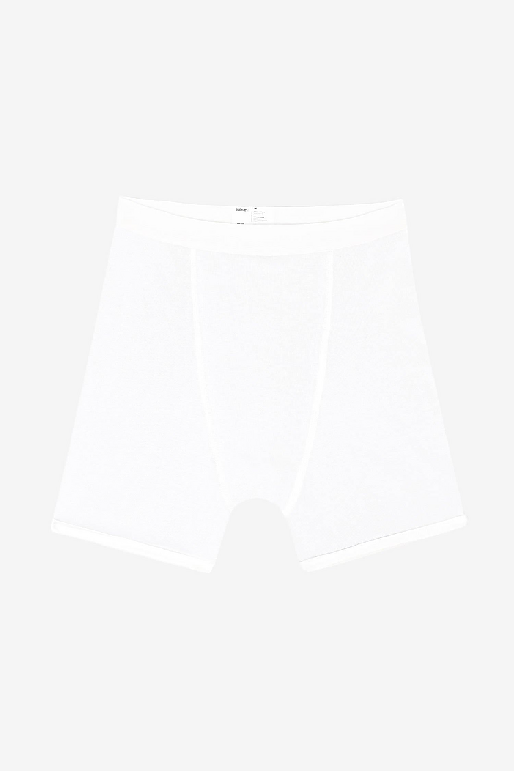 Baby Rib Boxer Brief White