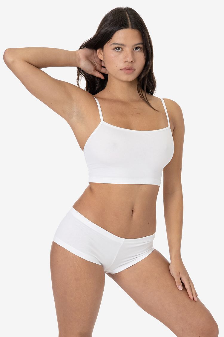 Ctn Spndx Jersey Hot Short White
