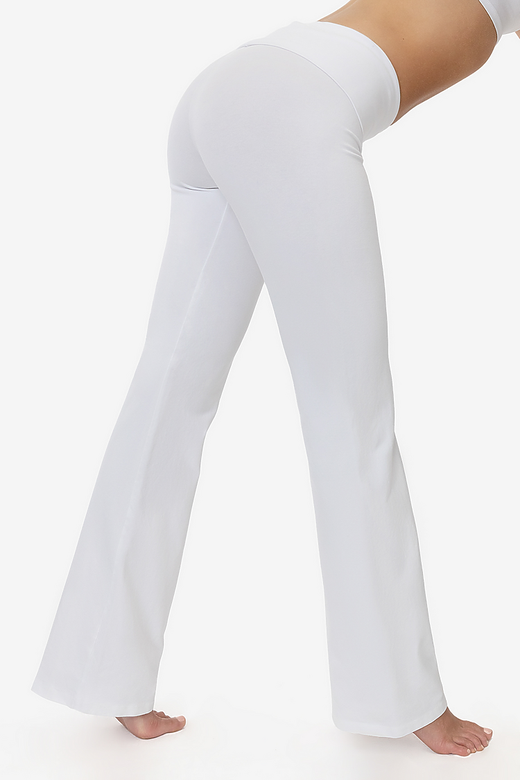 Garment Dye Yoga Pant White