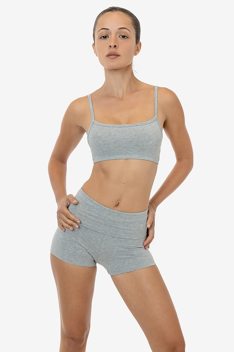 Garment Dye Basic Bralette HEATHER GREY