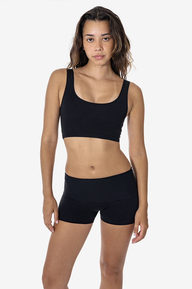 Garment Dye Yoga Shorts Black