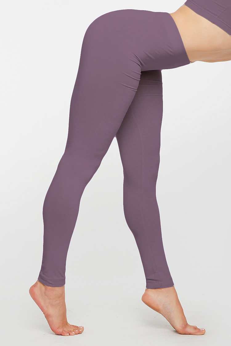 Cotton Spandex Jersey Legging Amethyst