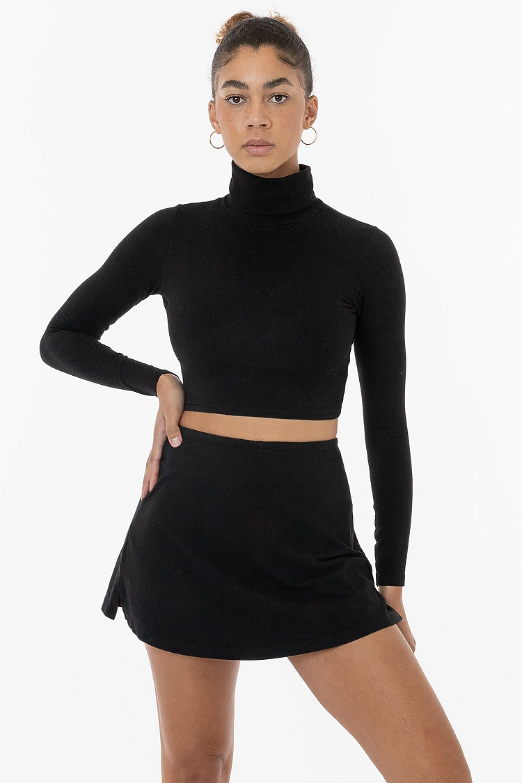 Garment Dye Cheer Skort Black