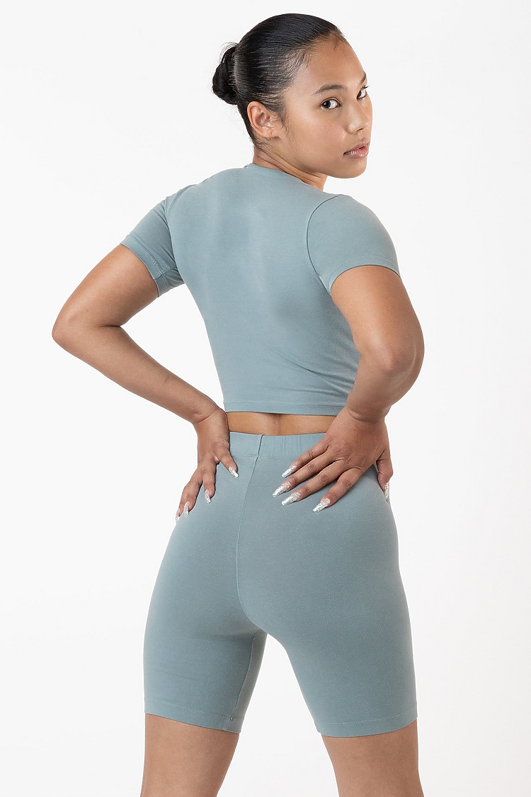 Cotton Spandex GD Bike Short Eucalyptus