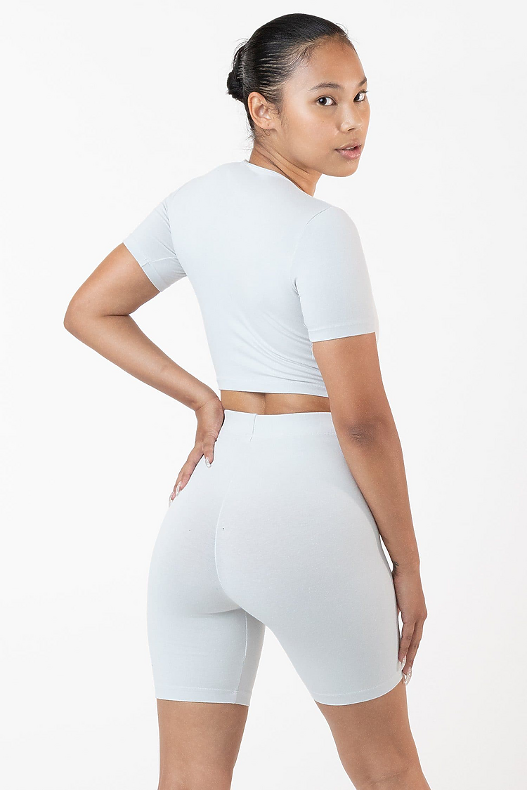 Cotton Spandex GD Bike Short Light Grey