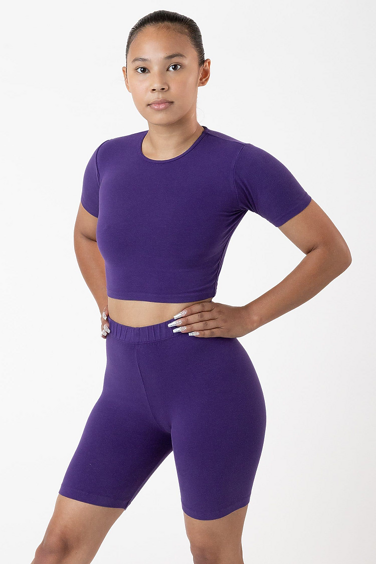 Cotton Spandex GD Bike Short PURPLE
