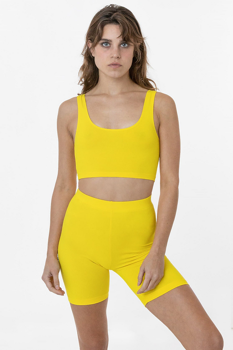 Ctn Spndx TankCrop Top Primary Yellow