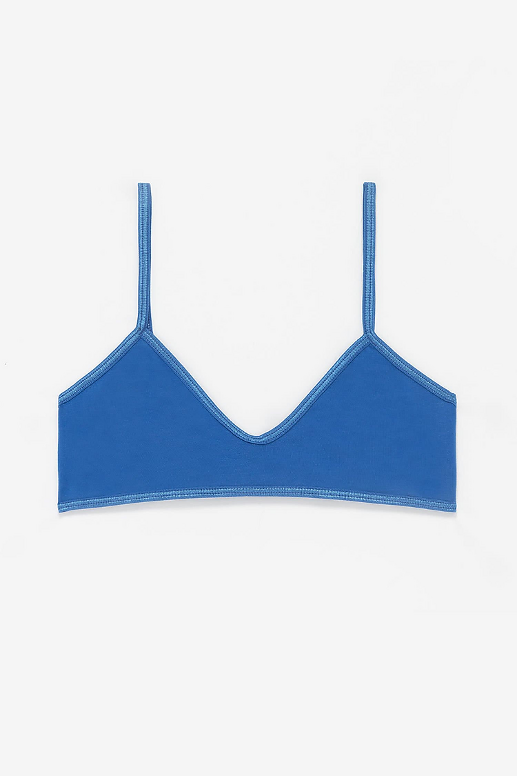 Cnt Spndx Spaghetti Bralette BLUE