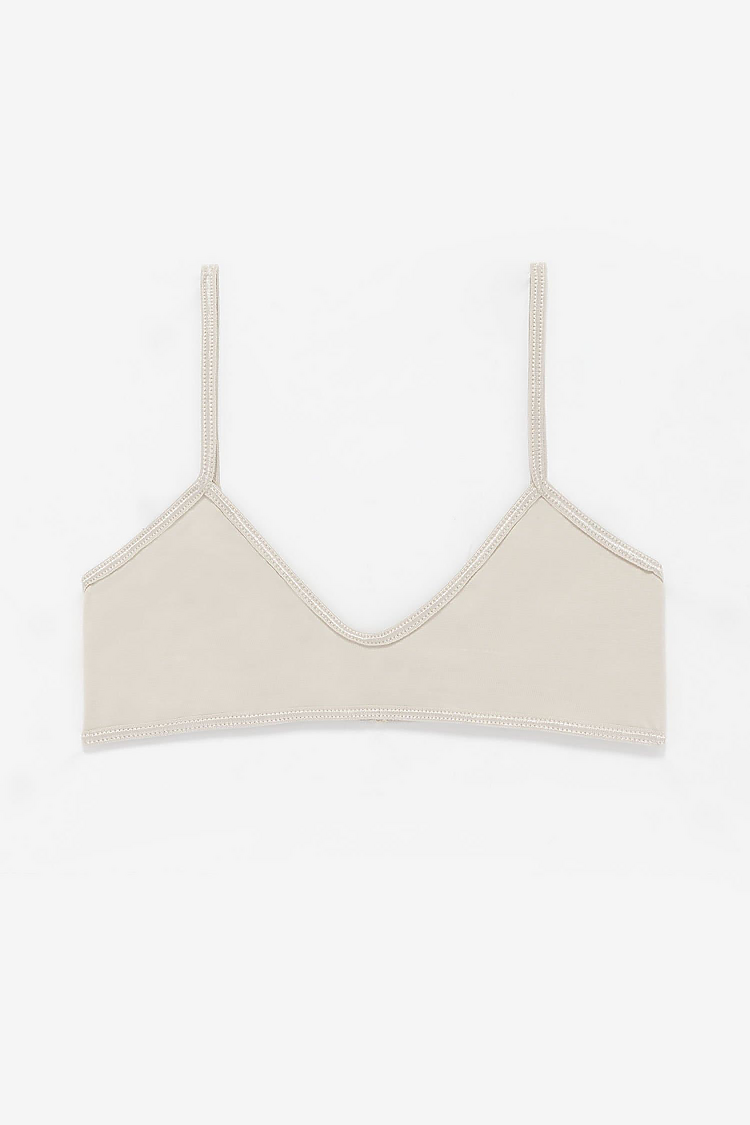 Cnt Spndx Spaghetti Bralette Cement