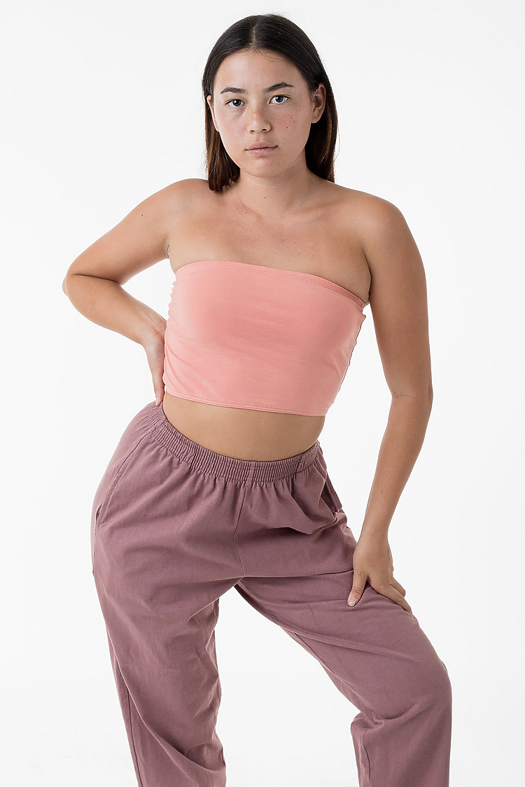 Cnt Spndx Tube Crop Top PEACH BEACH