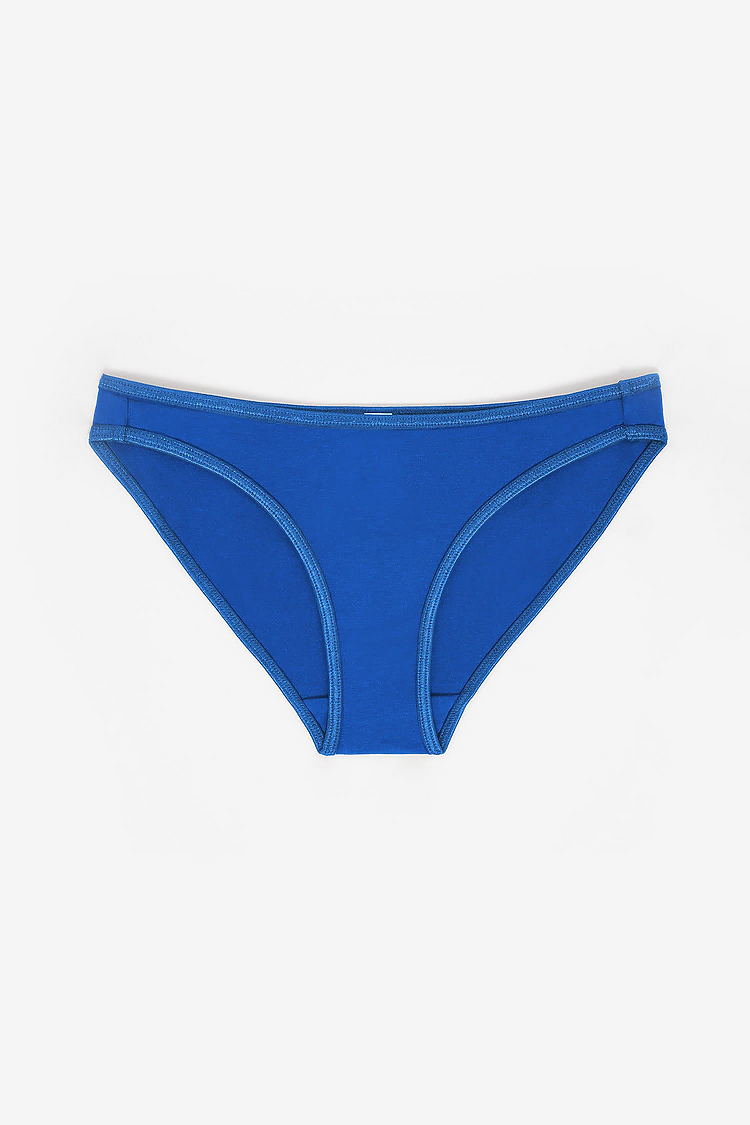 Cotton Spandex Bikini Panty BLUE
