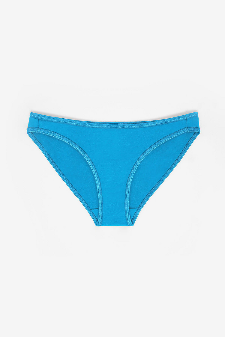 Cotton Spandex Bikini Panty BRIGHT BLUE