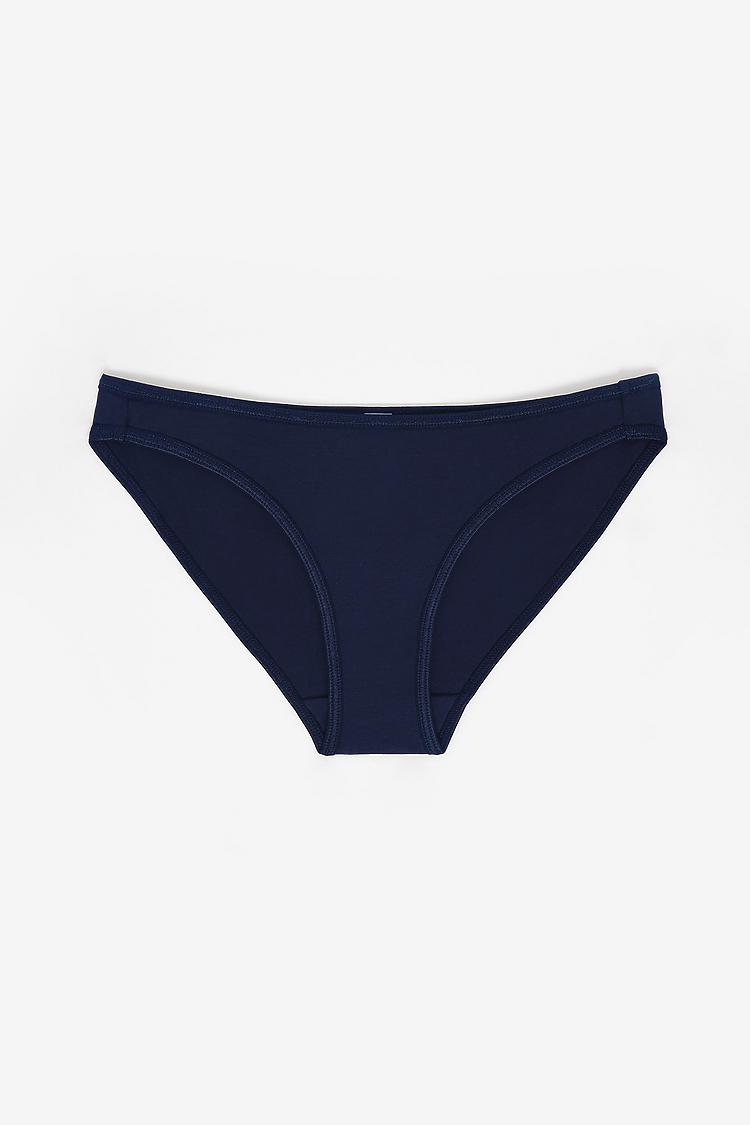 Cotton Spandex Bikini Panty Midnight Navy