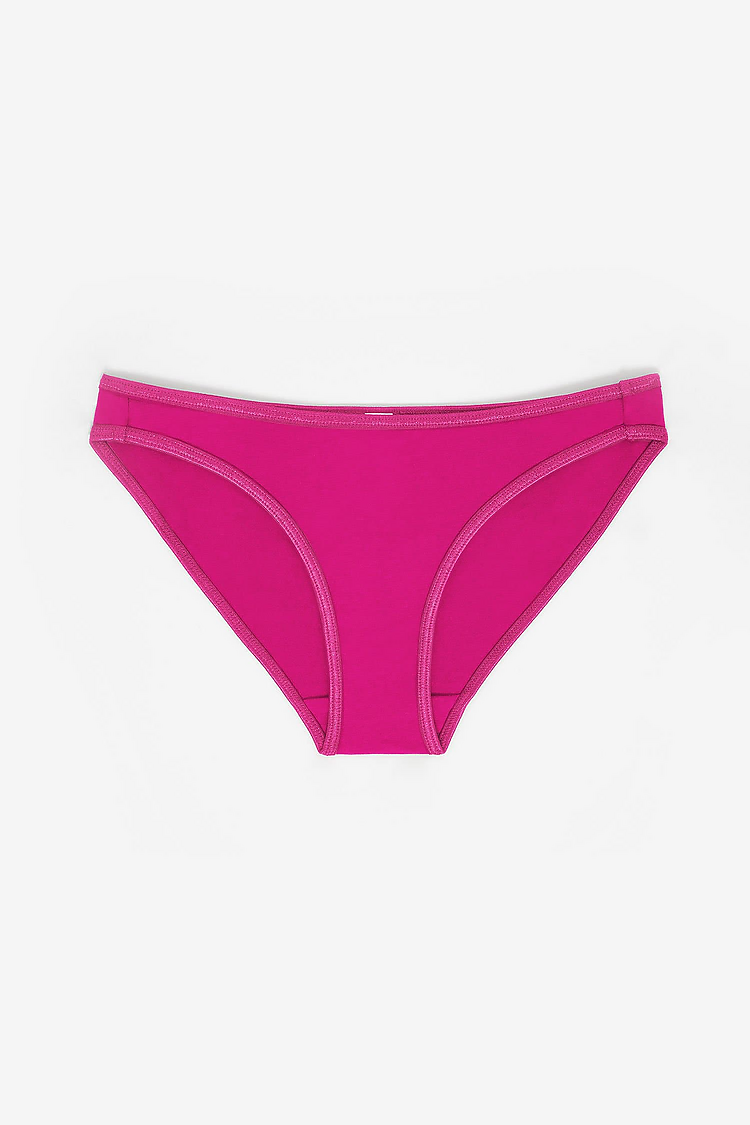 Cotton Spandex Bikini Panty Red Violet