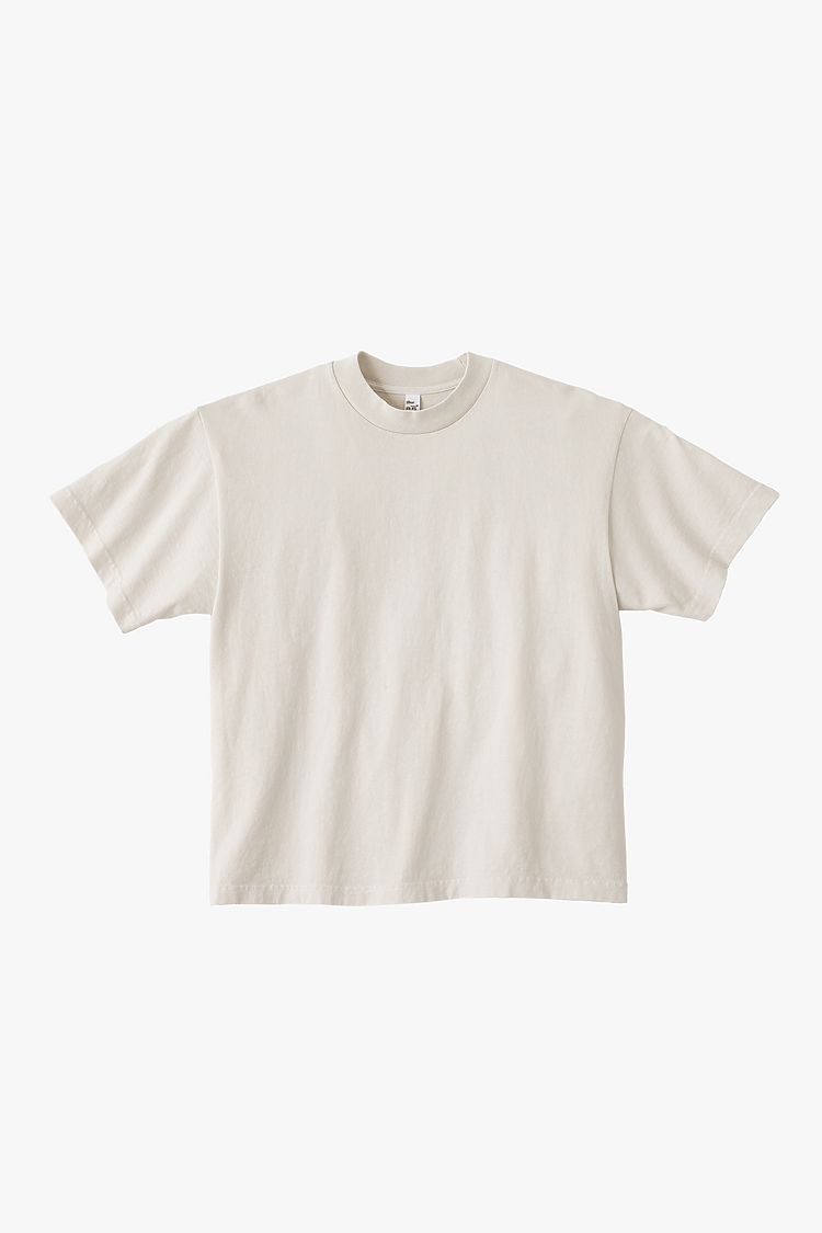 8.5 OZ S/S GARMENT DYE T-SHIRT CREME