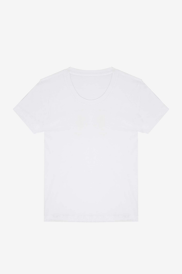 S/S  Cotton-Poly Tee 3.8 oz White