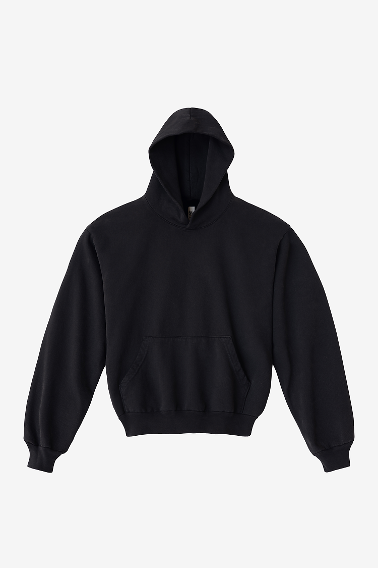 L/S HEAVY FLEECE HOOD PO 14 OZ Black