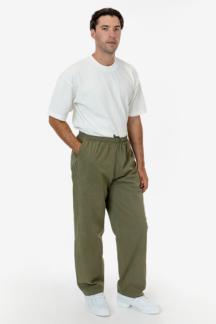 Unisex Cotton Poplin Wide Leg ARMY