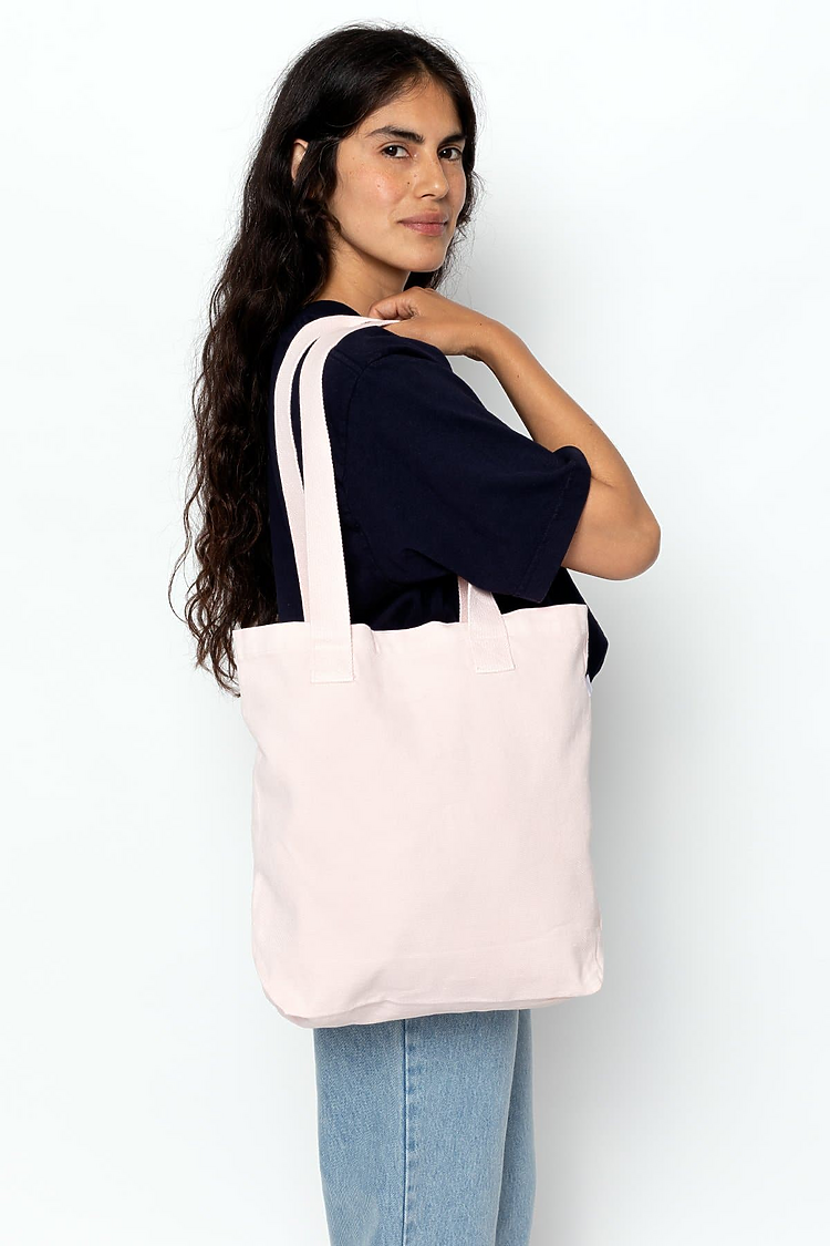 Bull Denim Tote Bag LIGHT PINK