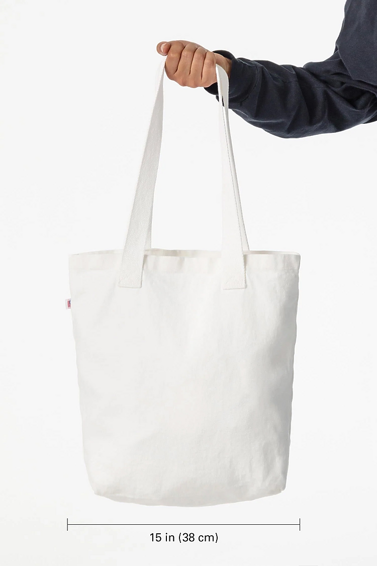 Bull Denim Tote Bag Off White