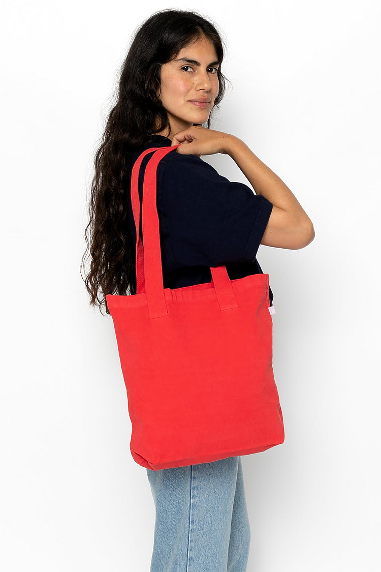 Bull Denim Tote Bag TOMATO