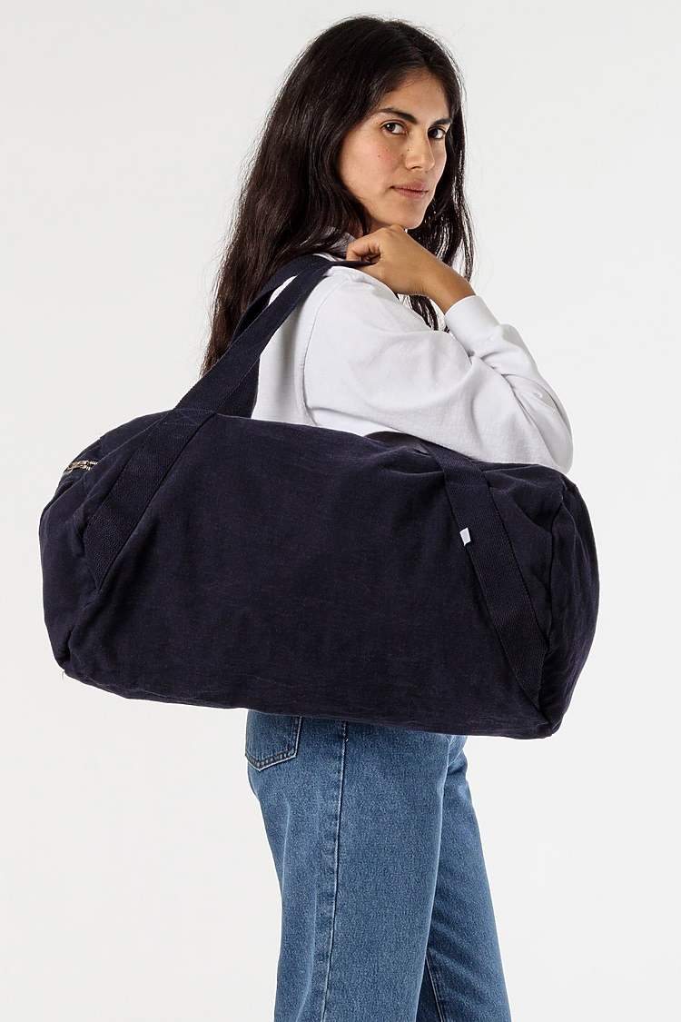 Diagonal Strap Gym Bag Navy