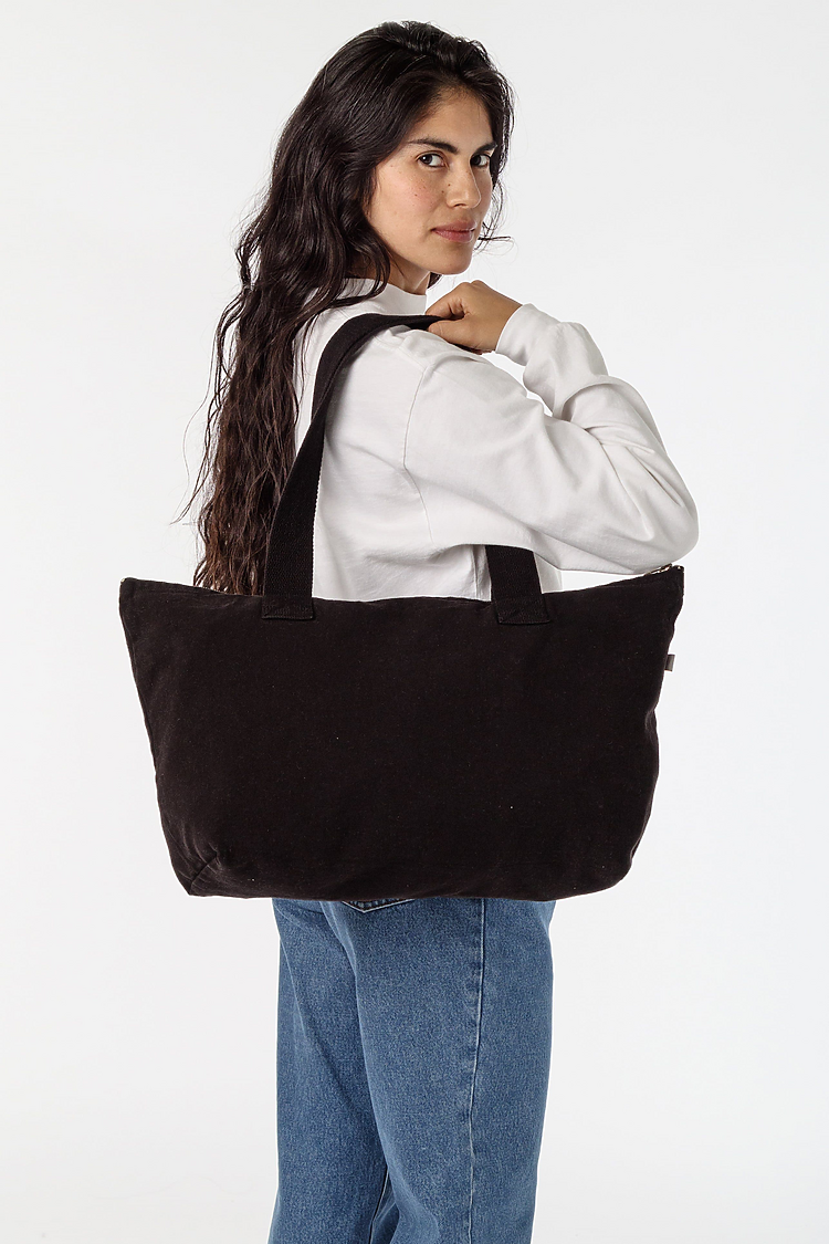 Carry All Zip Tote Bag Black