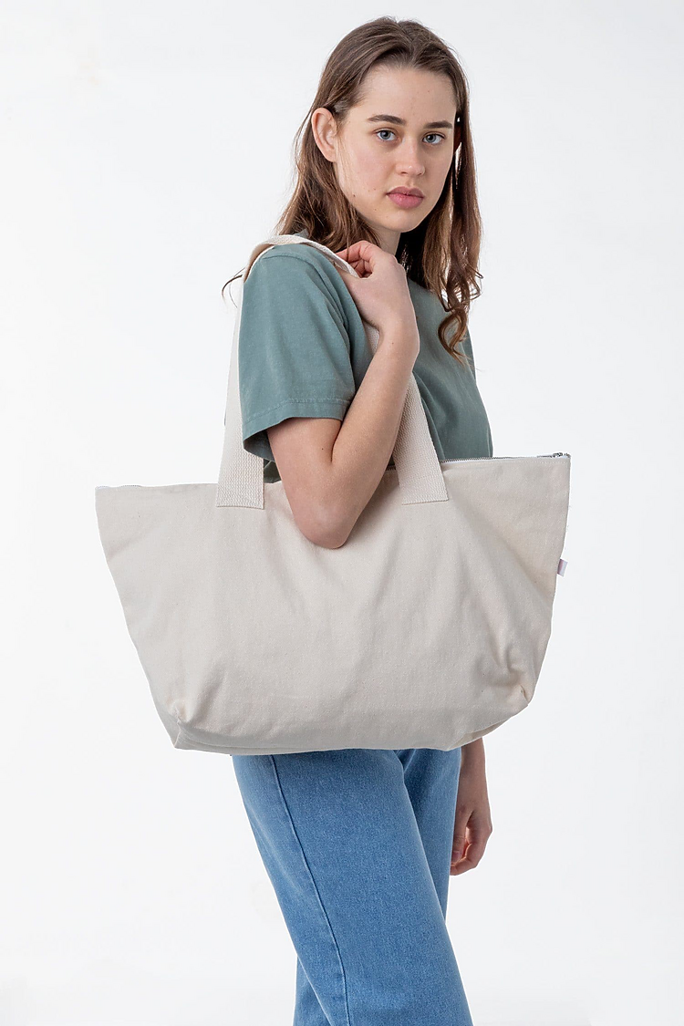 Carry All Zip Tote Bag Natural