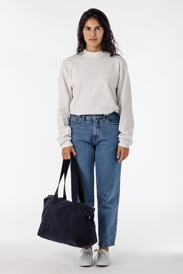 Carry All Zip Tote Bag Navy