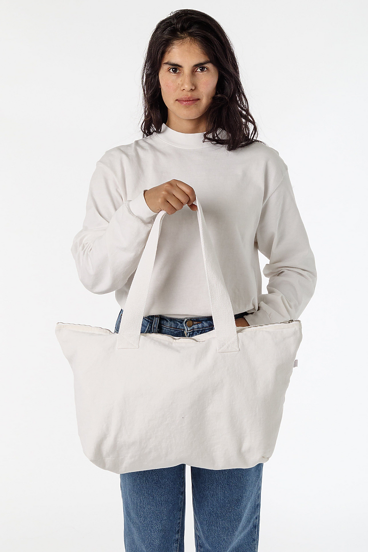 Carry All Zip Tote Bag Off White