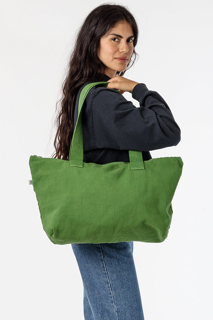 Carry All Zip Tote Bag VINTAGE GREEN