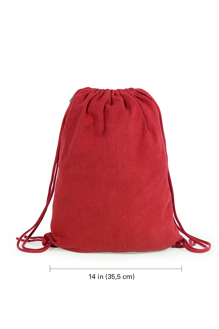 Drawstring Bag DARK RED