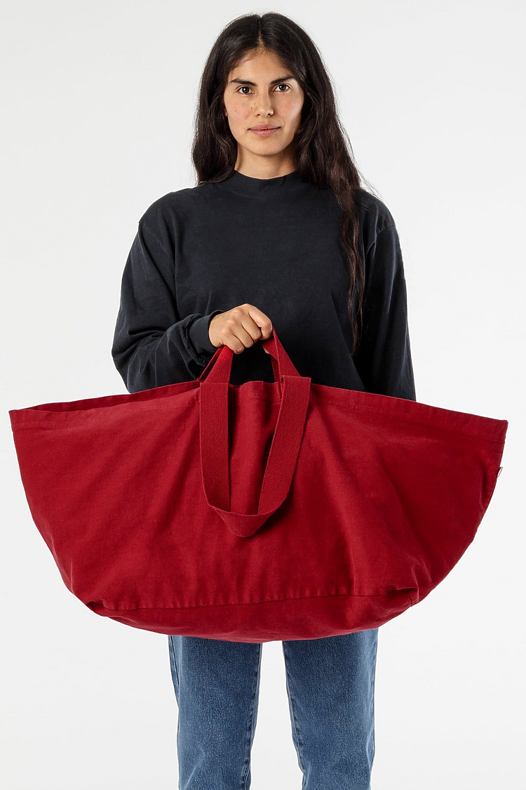 Oversize Bull Denim Bag DARK RED