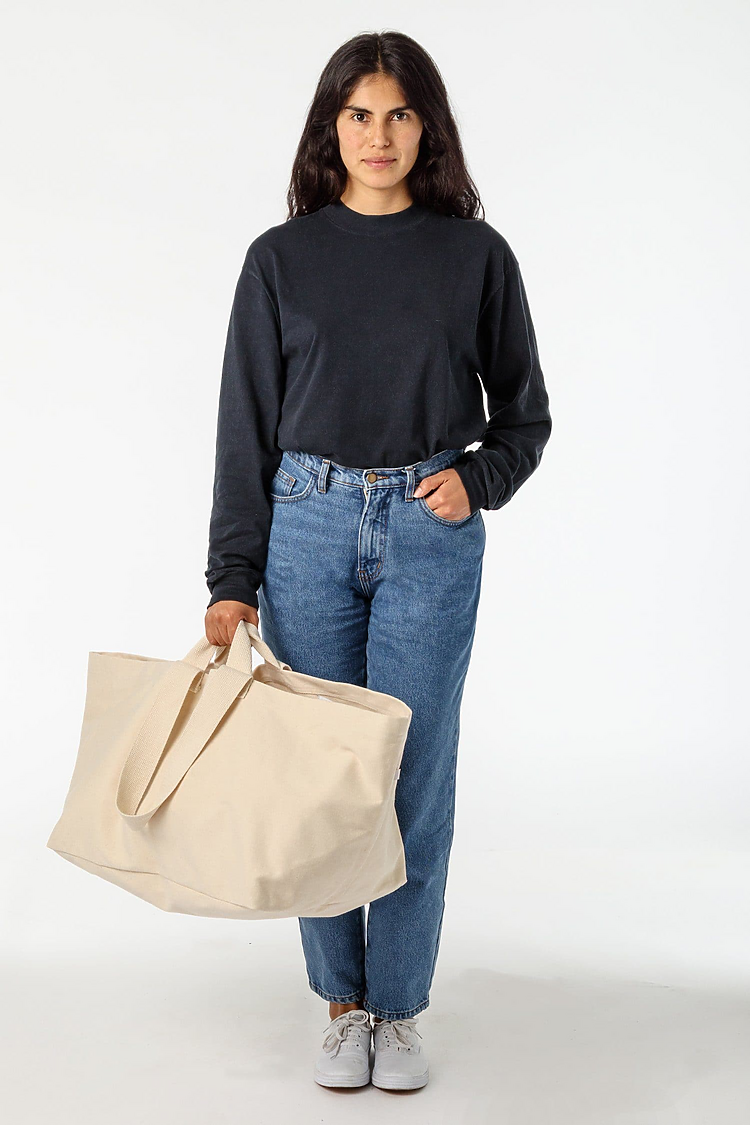 Oversize Bull Denim Bag Natural