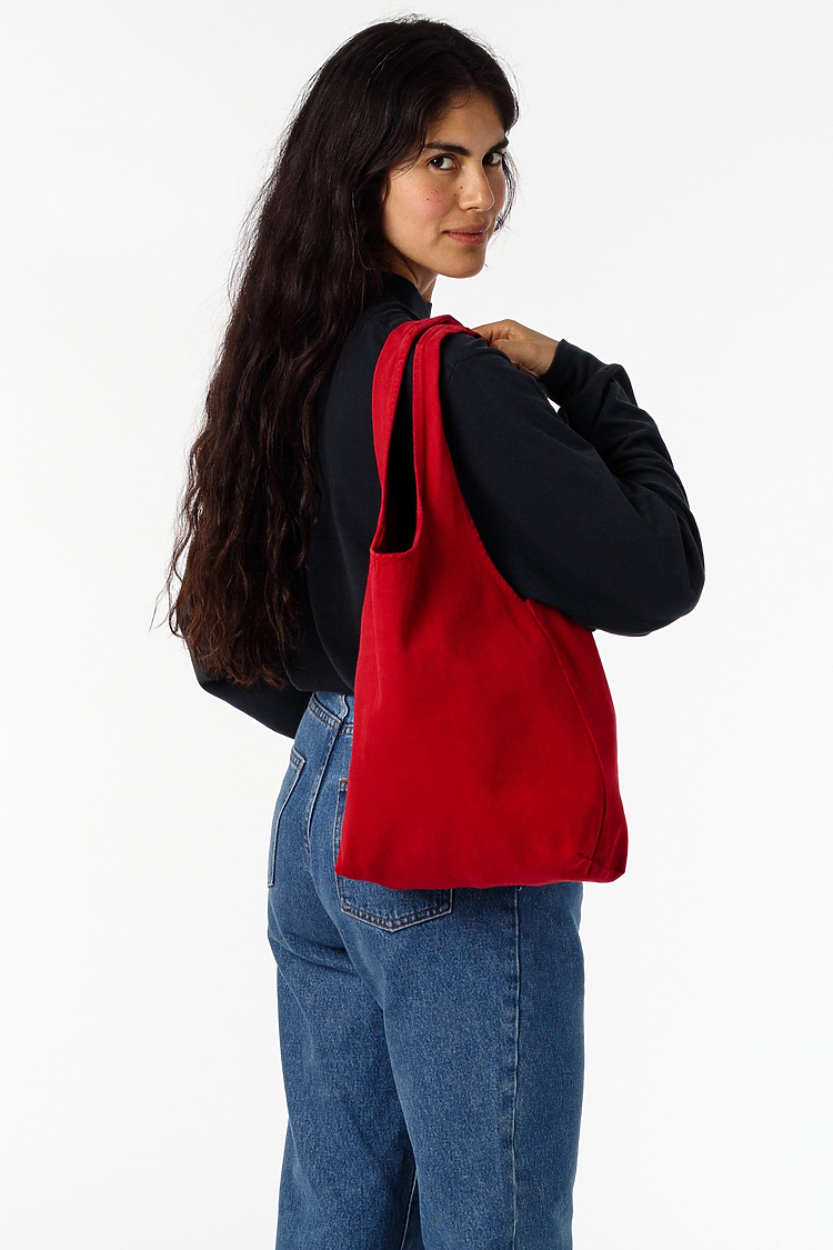 Bull Denim Shopping Bag DARK RED